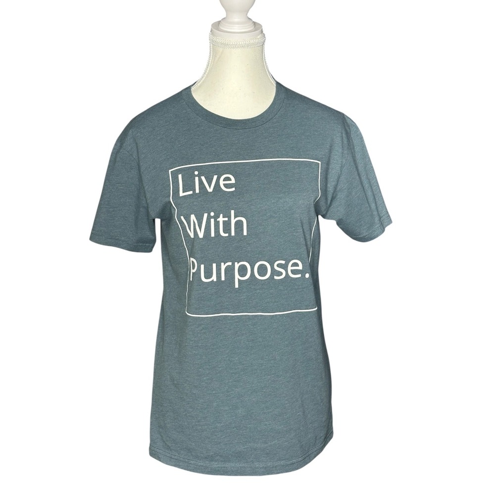 Next Level Live With Purpose Jarabacoa Dominican Republic Graphic Tee Teal Small